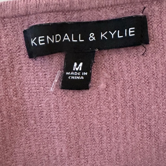 Kendall & Kylie Mauve Ribbed Sweater Crop Tank Top - Picture 6 of 6
